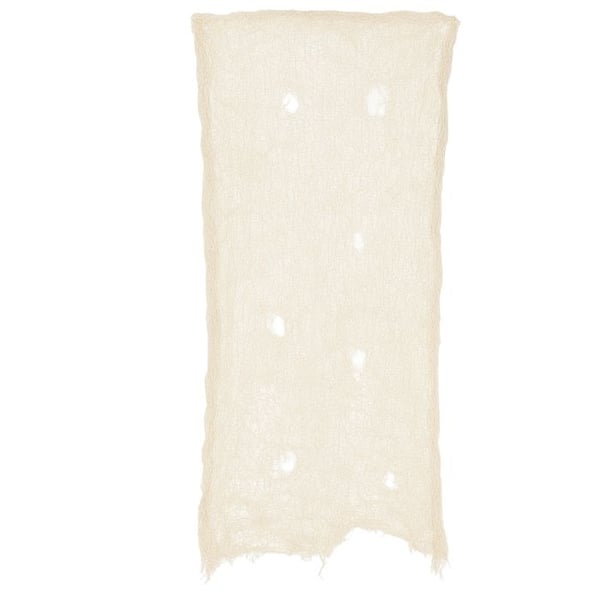 Rideau Halloween 72x180cm – Skrämmande Beige Gasvävseffekt