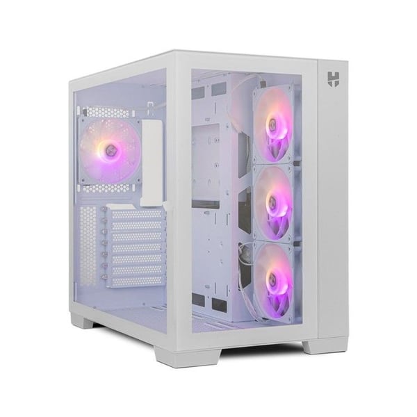 Nox White USB 3.0 LED RGB Semi-Tower ATX-fodral