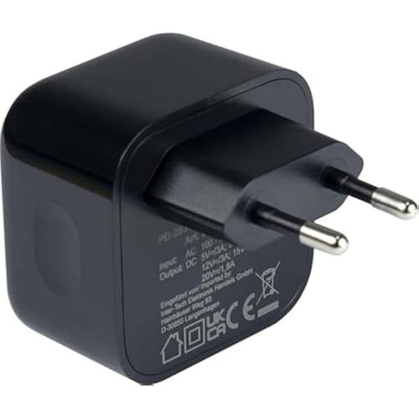 Laddare PD USB C - INTER-TECH - PSU PD-2036 - 36 W - Svart - PD-teknologi