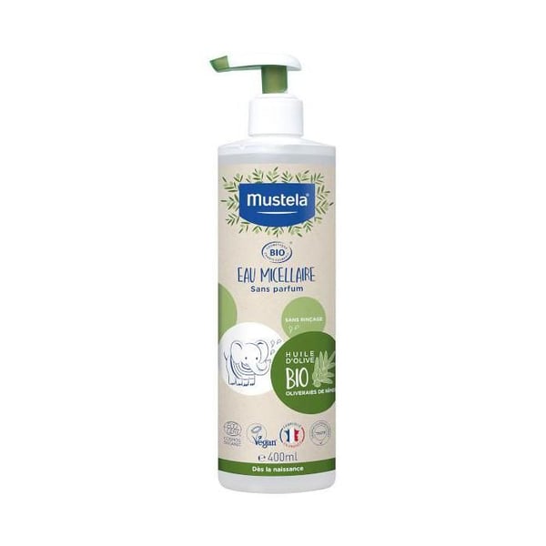 Vatten - Mustela - Bio Micellär - 400ml - Vegansk - Naturlig - Alla hudtyper