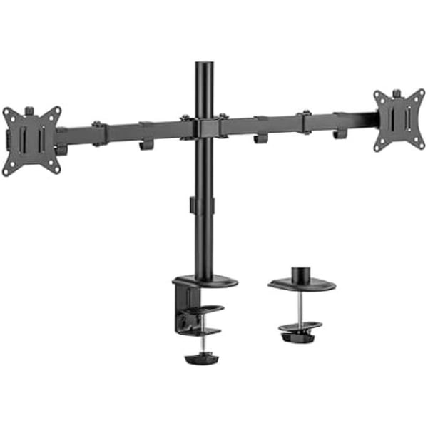 AISENS - DT32TSR-149 - Roterande och lutande bordsfäste för 9 kg bildskärm/TV (3 svängar, 2 armar) 17-32, svart