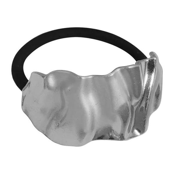 Hårresår - AVIZAR - Sublim Silver Svart - Rostfritt Stål - Lätt - Vågig