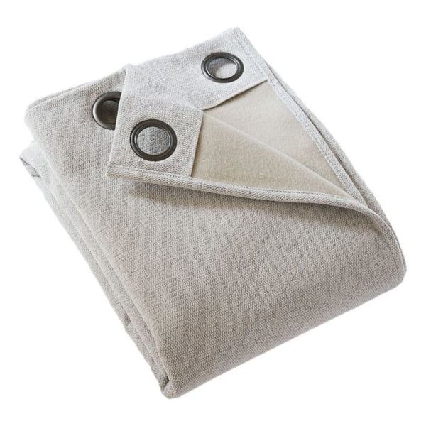 Set med 2 ljud- och termiskdämpande gardiner i polar material "Bjorn" 100% ogenomskinliga Le fil d'Ariane - Bjorn Pampa - 2 paneler O'