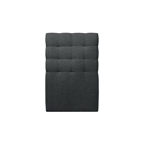 Huvudgavel Klädd Bouclette Svart L 90 cm - Djup 10 cm stoppad - Designhuvudgavel i massivt trä