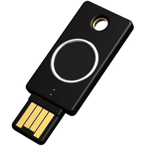 Säkerhetsnyckel - YUBICO - YubiKey Bio - FIDO Edition - USB-A - Fingeravtryck - Svart