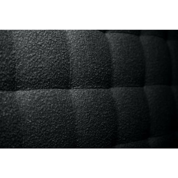 Huvudgavel Klädd Bouclette Svart L 90 cm - Djup 10 cm stoppad - Designhuvudgavel i massivt trä