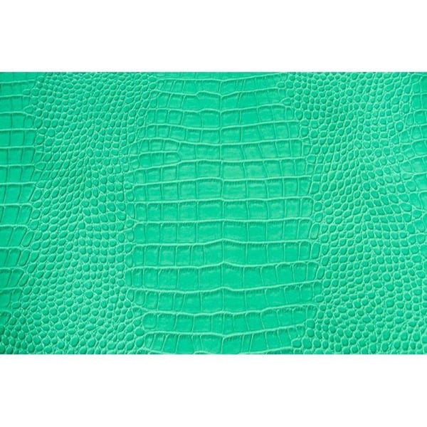 Ki-Sign - Kupong Simili Läder 66x45 cm Croco Turkos