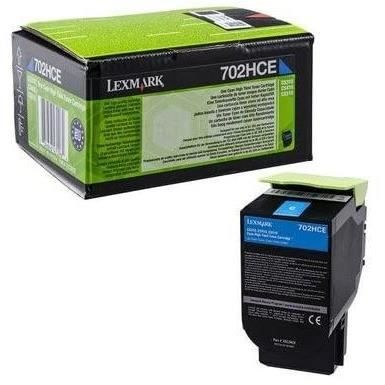 Tonerpatron - LEXMARK - 702HCE - Cyan - Kapacitet 3000 sidor - Kompatibel generisk