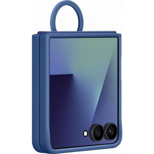 Skal Ring - SAMSUNG - Galaxy Z Flip 7 - Officiellt Skydd - Soft Touch Ytbehandling - Färg Blå