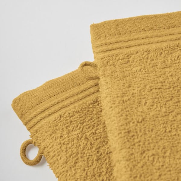 Set med 6 "Spa" frottétvättlappar 15 x 21 cm / 400 gr/m² - "Spa" Corn Yellow