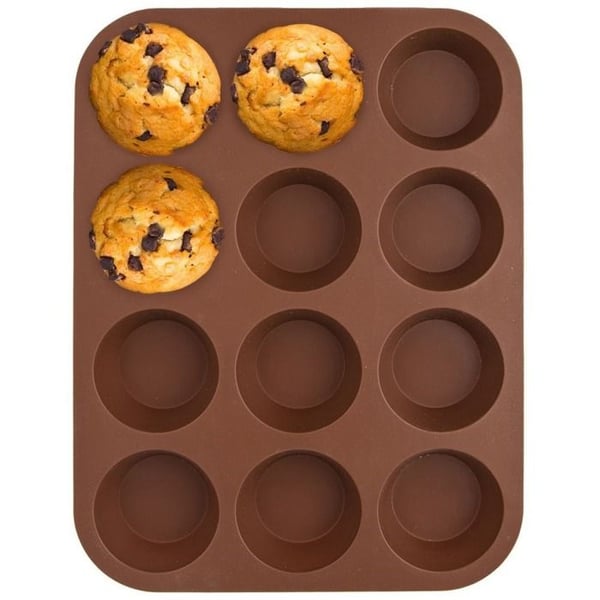 Muffinsform - ORION - SILLINIE - Silikon - Non-stick - 12 Hål