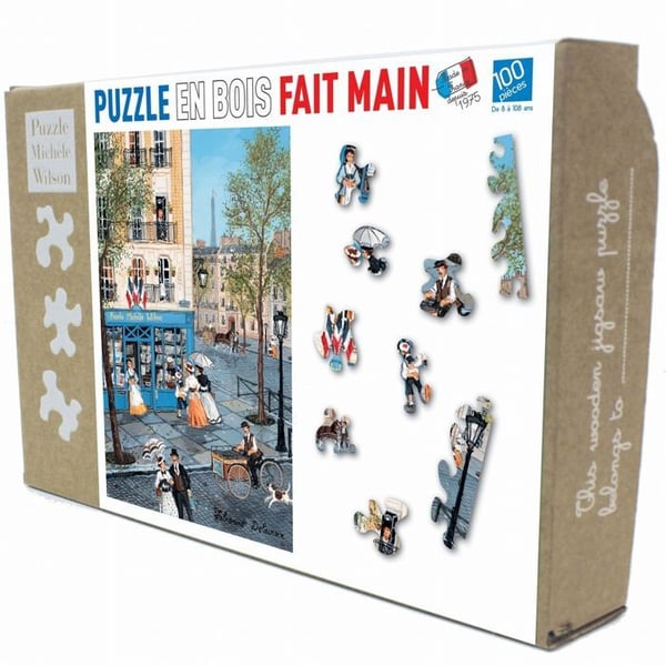 Pussel - PUZZLE MICHÈLE WILSON - Hos Michèle Wilson av Fabienne Delacroix - 100 bitar - Trä - Handgjord i Frankrike