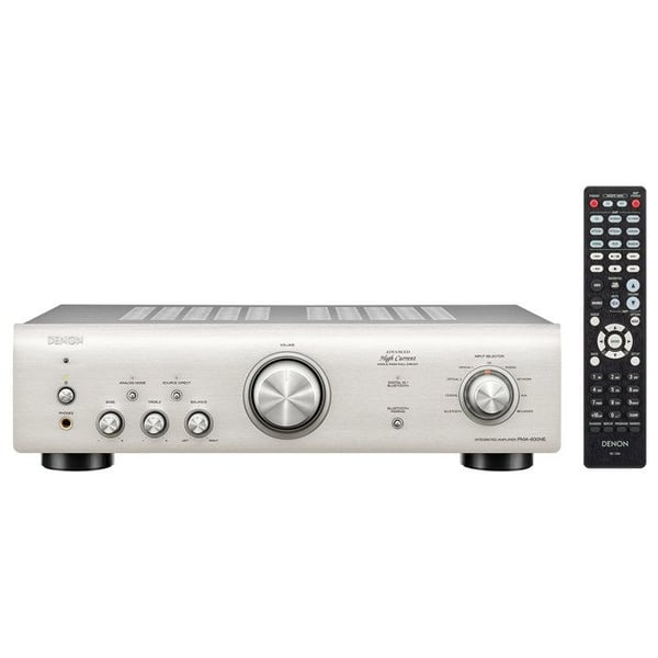 Denon PMA-600NE Integrerad Stereo Förstärkare Silver - 2 x 70 W, skivspelaringång och Bluetooth