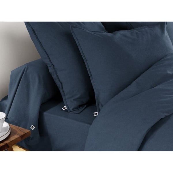 Kuddfodral 85 x 185 cm "Candice" Flanell av Bomull med Fjärilseffekt - Candice Natt - - Candice Natt - 63 x 63 cm platt volang