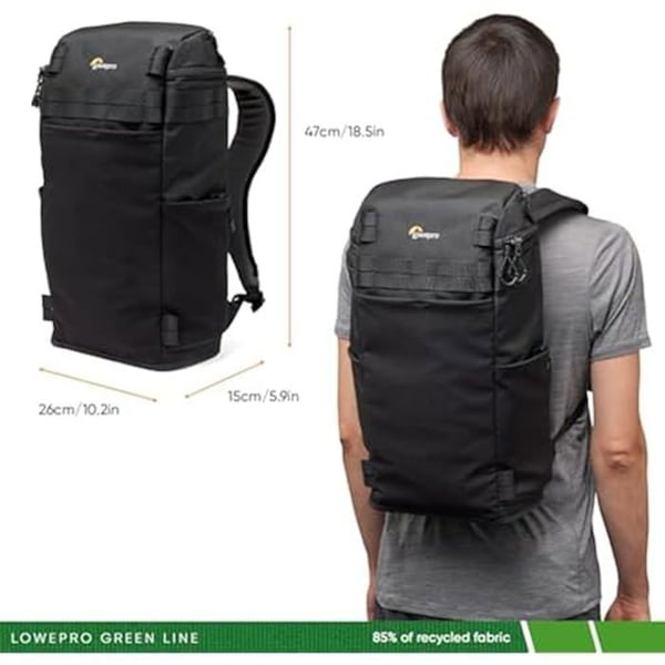 Lowepro ProTactic Lite BP 150 AW III Rygsæk til Bærbar Computer 14'', Over- og Sideadgang, Professionel Fototasker