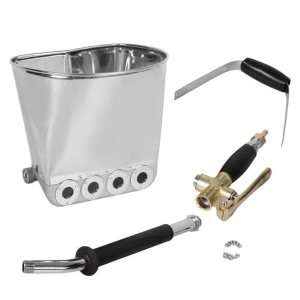 Sprøjtepistol - YWEI - Stukmorter - Rustfrit stål - 6 bar - Professionel