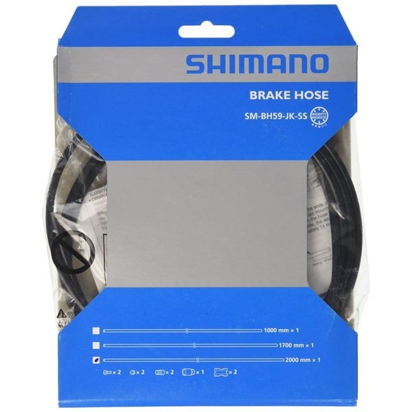 Skivbromslang - SHIMANO - SMBH59 2000 - Resin - Svart - 2000 mm - 7.25x8.5x0.75 tum