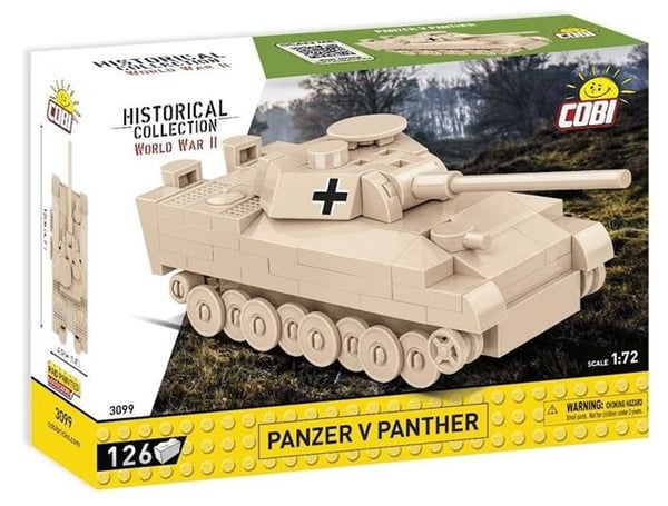 Modell - COBI - 3099 - Panzer V Panther - 126 delar - 1:72 - Blandat