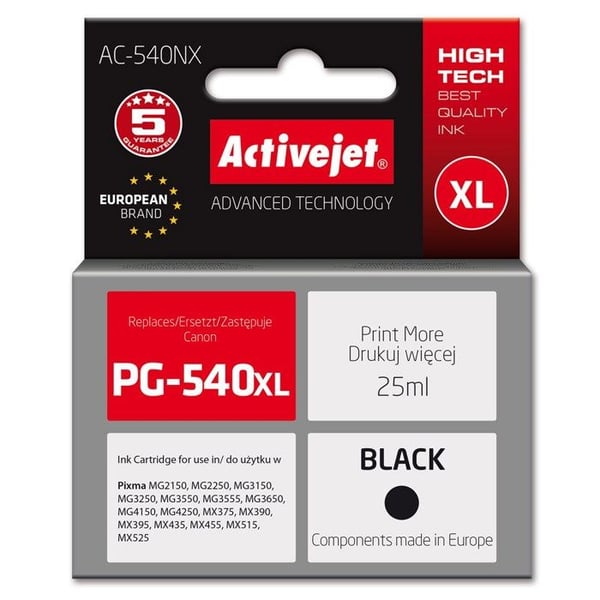Activejet bläck för Canon PG-540XL ny AC-540NX