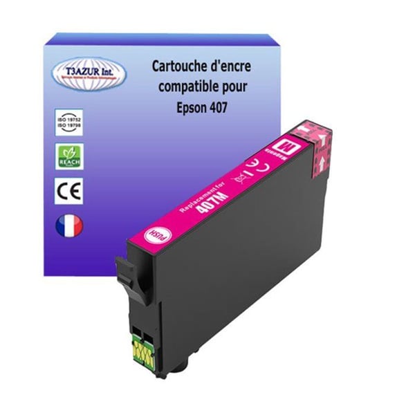Generisk bläckpatron Epson WF-4745, WF-4745DTWF, WorkForce Pro WF-4745, WorkForce Pro WF-4745DTWF, 407XL - Magenta
