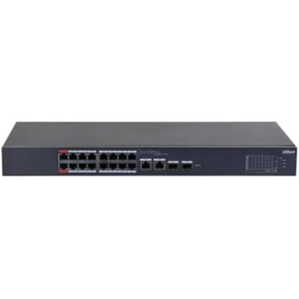 MolnSWITCH DAHUA DH-CS4218-16ET-190 SWITCH med 16 POE-portar 190W