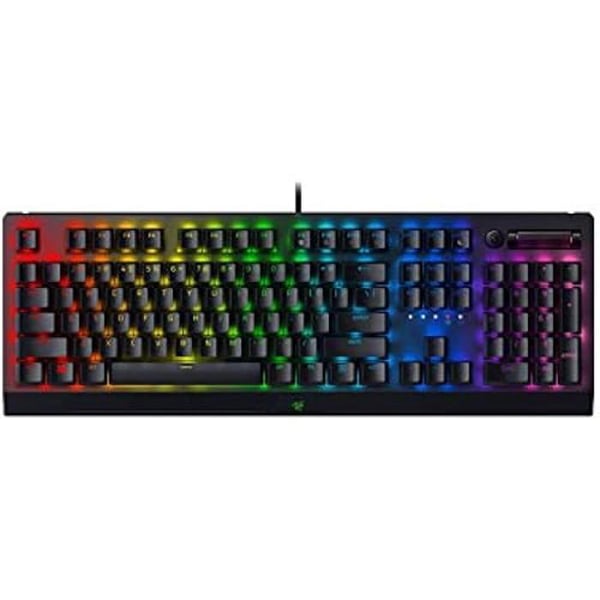 Speltangentbord - RAZER - BlackWidow V4 X - Gul mekanisk - 6 makrotangenter - Chroma RGB