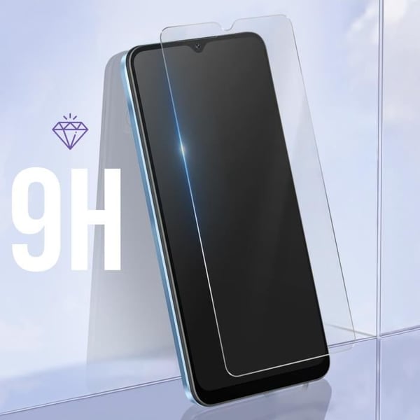 Skyddsfilm - AVIZAR - Blackview A52 - 9H härdat glas - 2,5D fasade kanter - 0,26 mm transparent