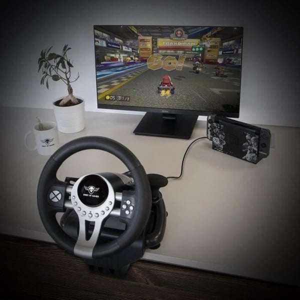 SPIRIT OF GAMER Pack Gaming Volant + Pedal SOG-RWP2
