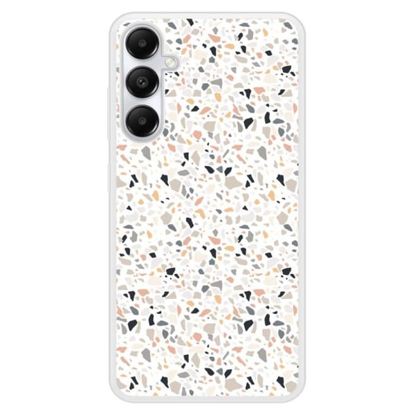 Coque i förstärkt silikon med tryck kompatibel med Samsung Galaxy A25 Terrazzo färg