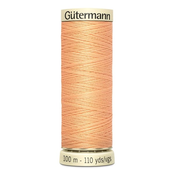 Sytråd 100% polyester Gutermann 1 Spole - Att 979 - ljus aprikos
