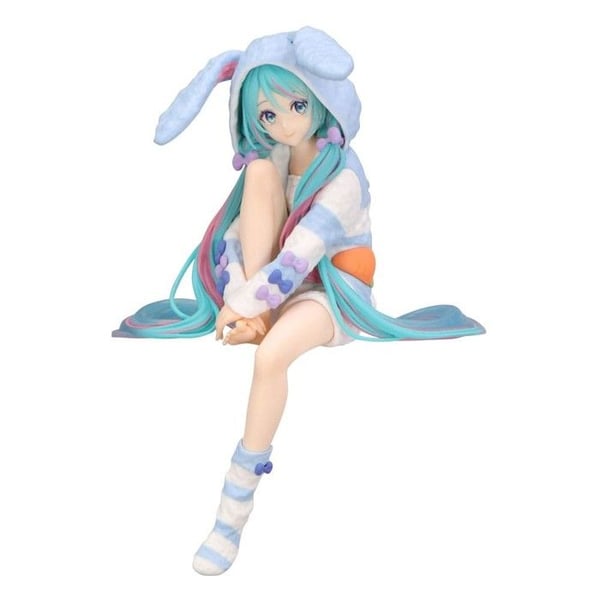 Statyett - FURYU - Hatsune Miku - 14 cm - Blå - Noodle Stopper - Kaninöronhuva