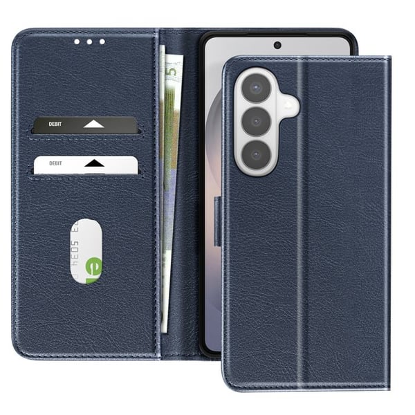 Plånboksfodral för Galaxy S26 Plus Chesterfield Grainé Ställfunktion Blå