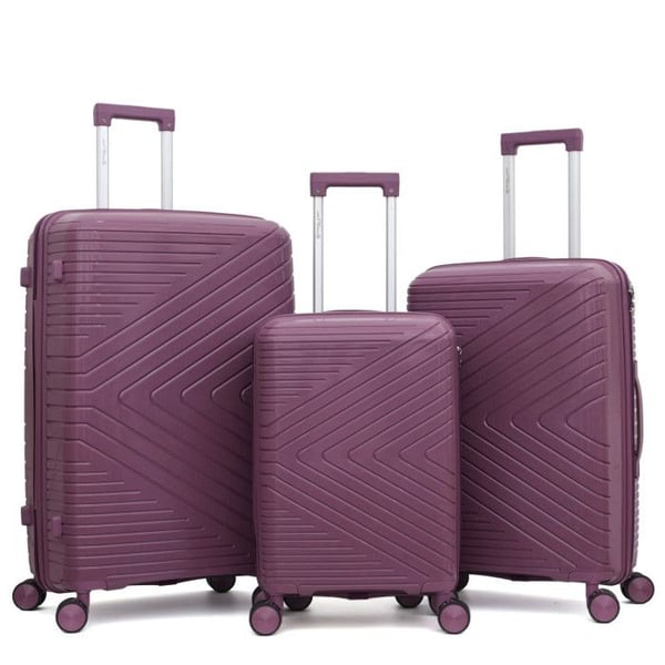 Set om 3 resväskor i polypropen "Travel Light" - LYS Paris 2551/3