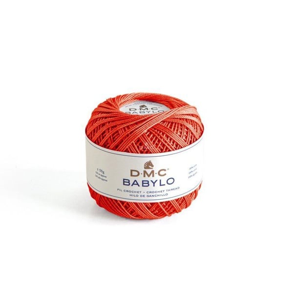 DMC - Virkgarn Babylo Gross. 30 - Färg. 666 - Röd - 50 G