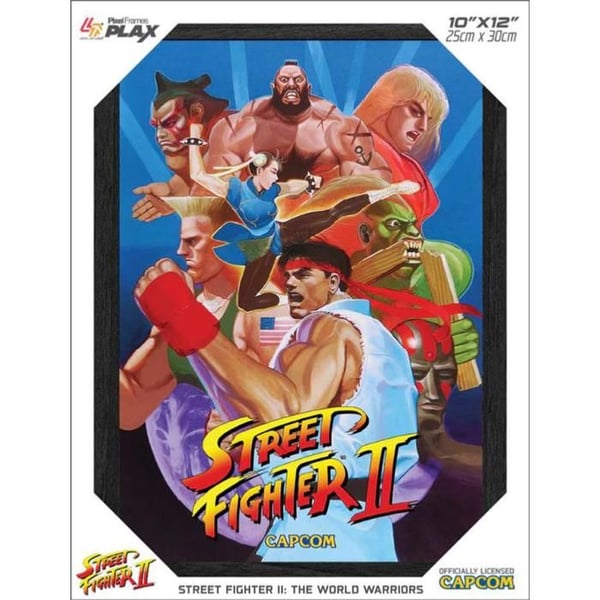Pixelramar Plax Street Fighter 2 Världskrigare - Lentikulär Ram