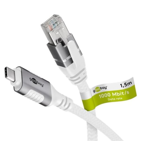 USB-C™ 3.1 Ethernetkabel - GOOBAY - 1,5 m - RJ45 - Ethernetadapterkabel