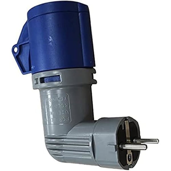 Adaptör - SOLERA - P T 16A/230V IP44 - Enkel kontakt - Utomhus - Enfas