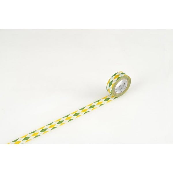 Maskeringstejp - MT Arlequin - 15 mm - Washi-papper - Återplacerbar utan märken