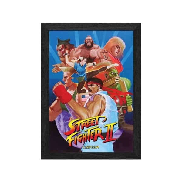 Pixelramar Plax Street Fighter 2 Världskrigare - Lentikulär Ram
