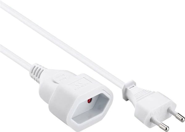 Forlængerkabel - PremiumCord - kpsm5w - 5m - 230V - Hvid