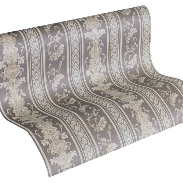 A.S. Creation Hermitage 10 335475 non-woven tapet med ränder 0.53 m x 10.05 m grå