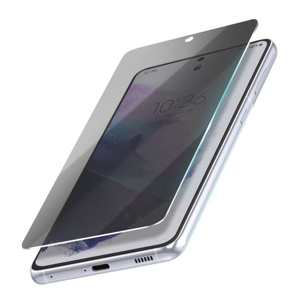 Härdat glas Anti-spion för Samsung Galaxy S21 Plus Anti-reptålig Transparent