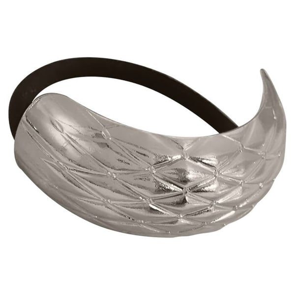 Hårsnodd - AVIZAR - Graverad Diamantmuff - Rostfritt Stål - Svart - Unisex