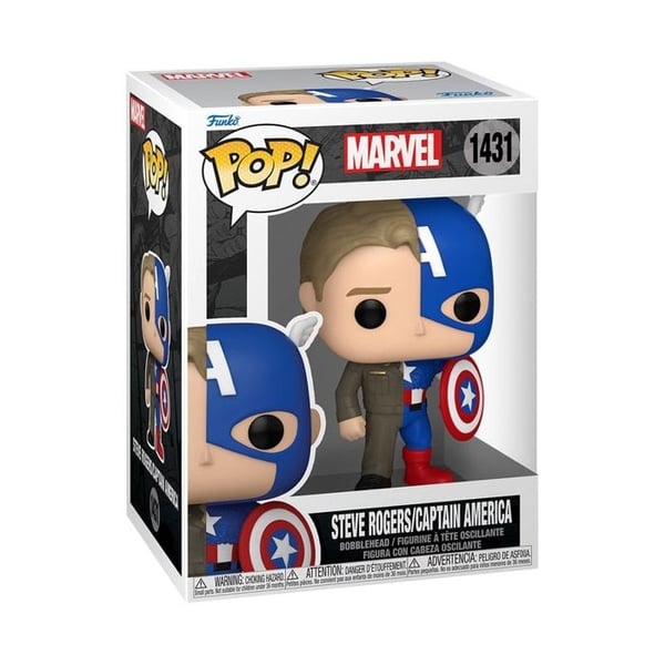 Figurine Funko Pop! Split | Marvel | Captain America Och Steve Rogers