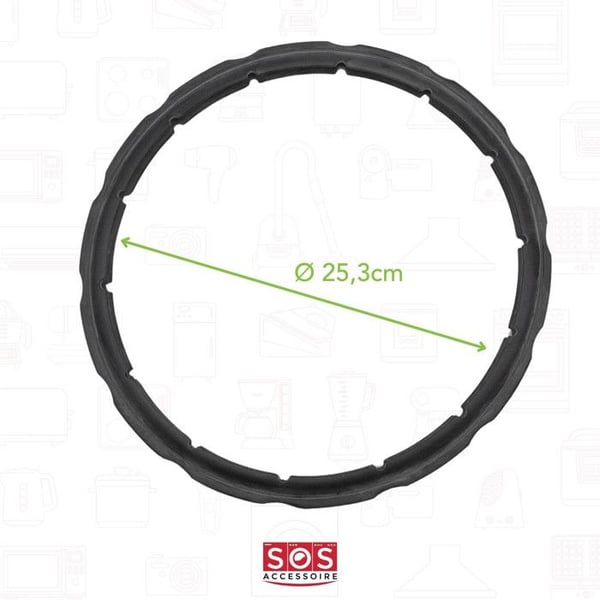 Tätningsring - SEB - Clipso - Ø 253 mm - 8-10 L - Referens 792237