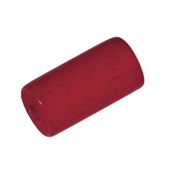 Rayher - Körsbärsröd träpärla Cylinder Ø 12 x 22 mm
