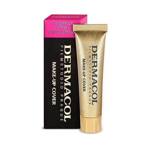 Dermacol Täckande Foundation | Vattenfast Korrigerande Bas SPF 30 | Kamouflage för Tatueringar, Akne, 210 Ljus Beige Dermacol Täckande Foundation | Vattenfast Korrigerande Bas SPF 30 | Kamouflage för Tatueringar, Akne, 210 Ljus Beige