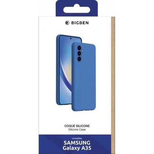 Fodral för Samsung Galaxy A35 - BIGBEN CONNECTED - Silikon SoftTouch - Stötsäker - Blå - Mjuk