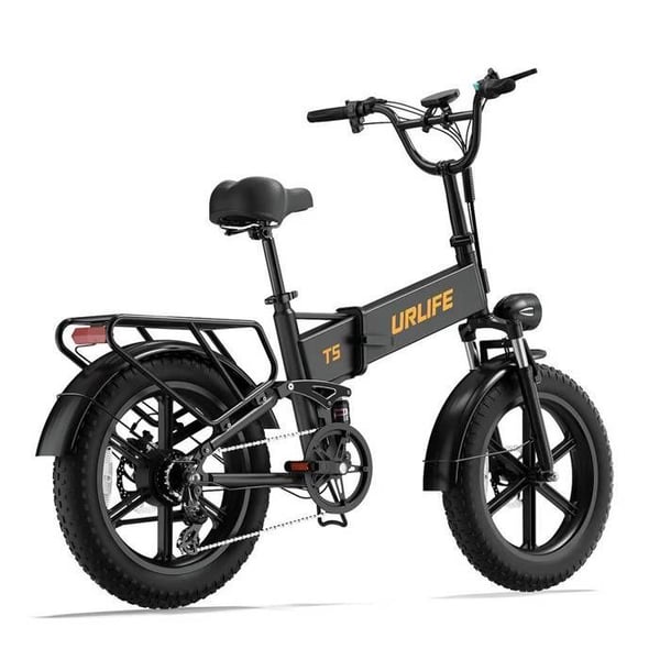 Elcykel URLIFE T5 för vuxna, motor 1500 W, breda däck 20 tum, batteri 48 V 13 Ah, terräng.