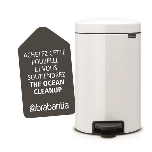 Papperskorg med pedal Newicon 12 l vit Kod C - Brabantia